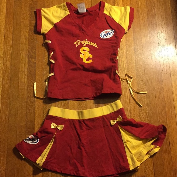Miller Lite USC Trojans Cheerleader Outfit Sporty